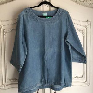 Martha Stewart Denim Top